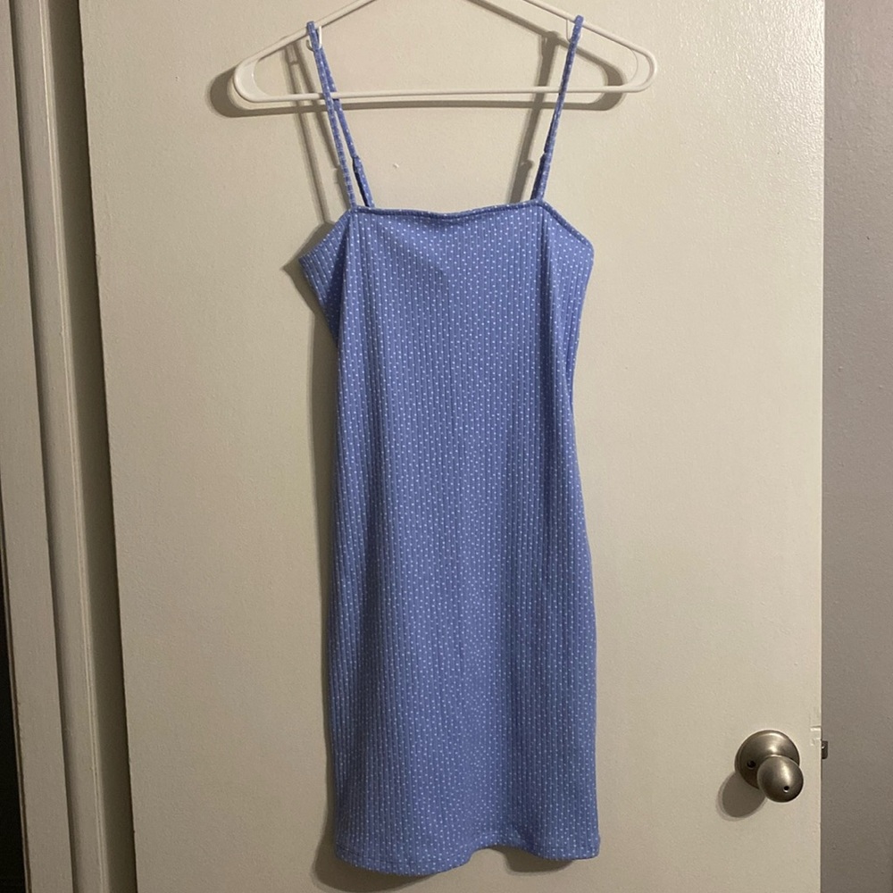 Light Blue Polka Dot Dress (S)